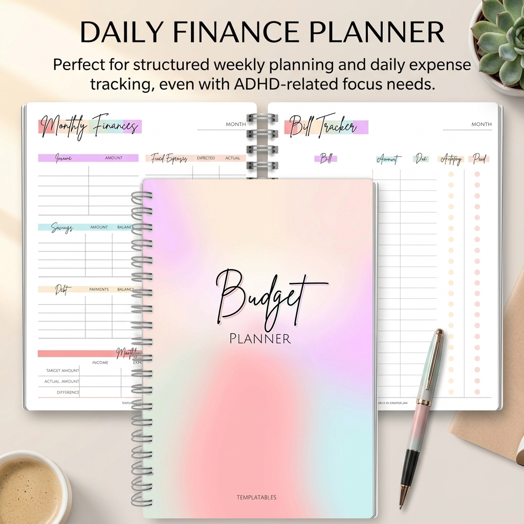 Planner Weekly Budget - Carnet de suivi des revenus et