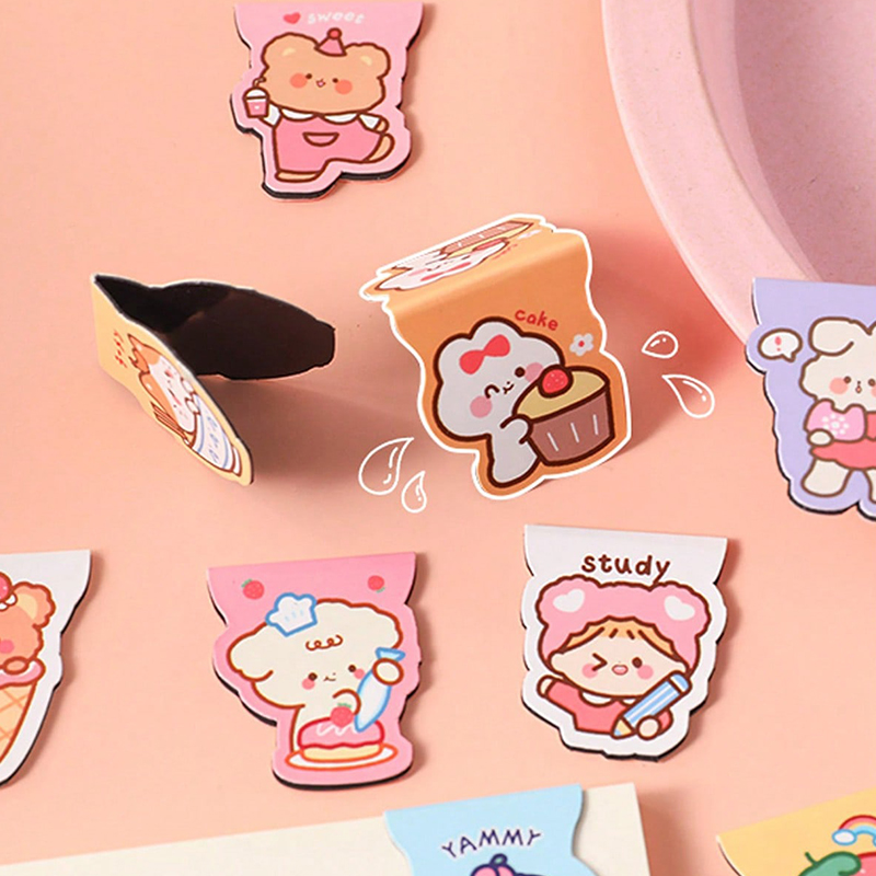 Bookmark Magnetic Clip - Marque-page magnétique ours de dessin animé