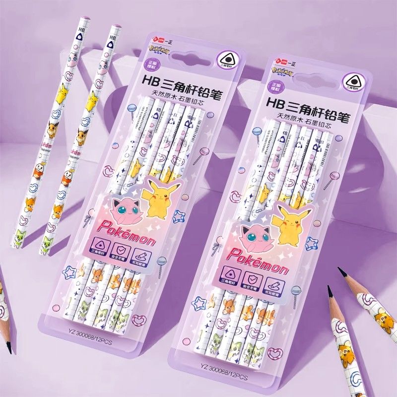 Is Stationery Office Supply - Crayons en bois triangulaires Pokémon 2B,