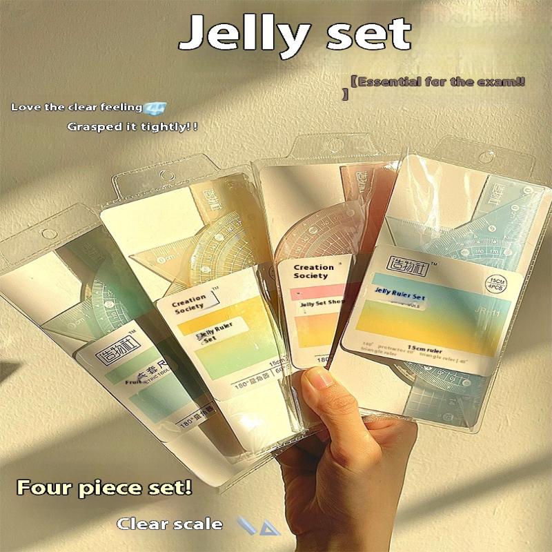 Ruler Set Transparent - Ensemble de règles de gelée 4