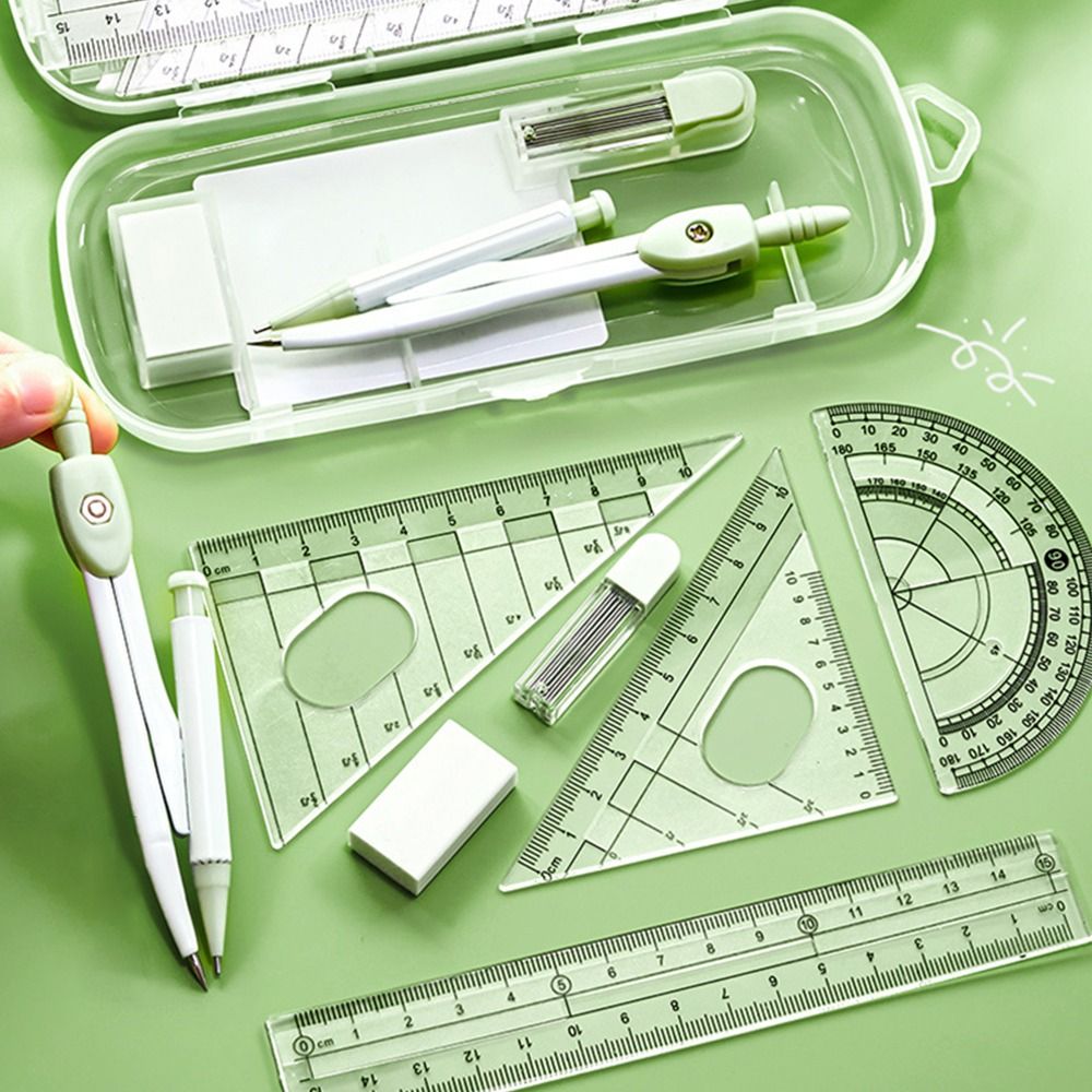 Ruler Set Transparent - Ensemble de 8 pièces : Règle
