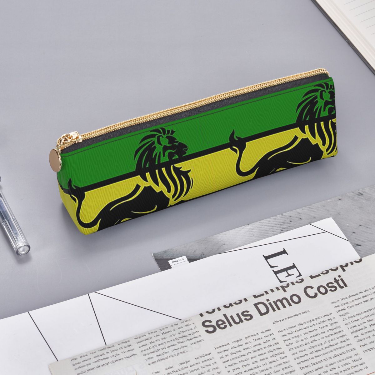 Lion Stationery & Office Supply(Kunshan)Co.Ltd - Trousse à crayons Rasta Lion noir