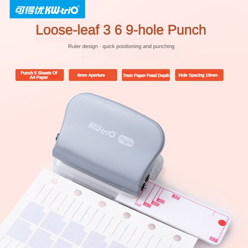 Paper Punch 3 Hole - KW-Trio A5 B5 A6 3 trous