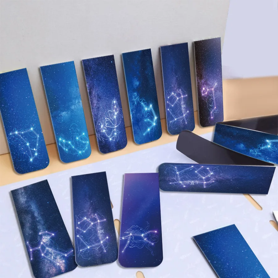 Bookmark Magnetic Clip - Signets magnétiques Space and Starry Sky,