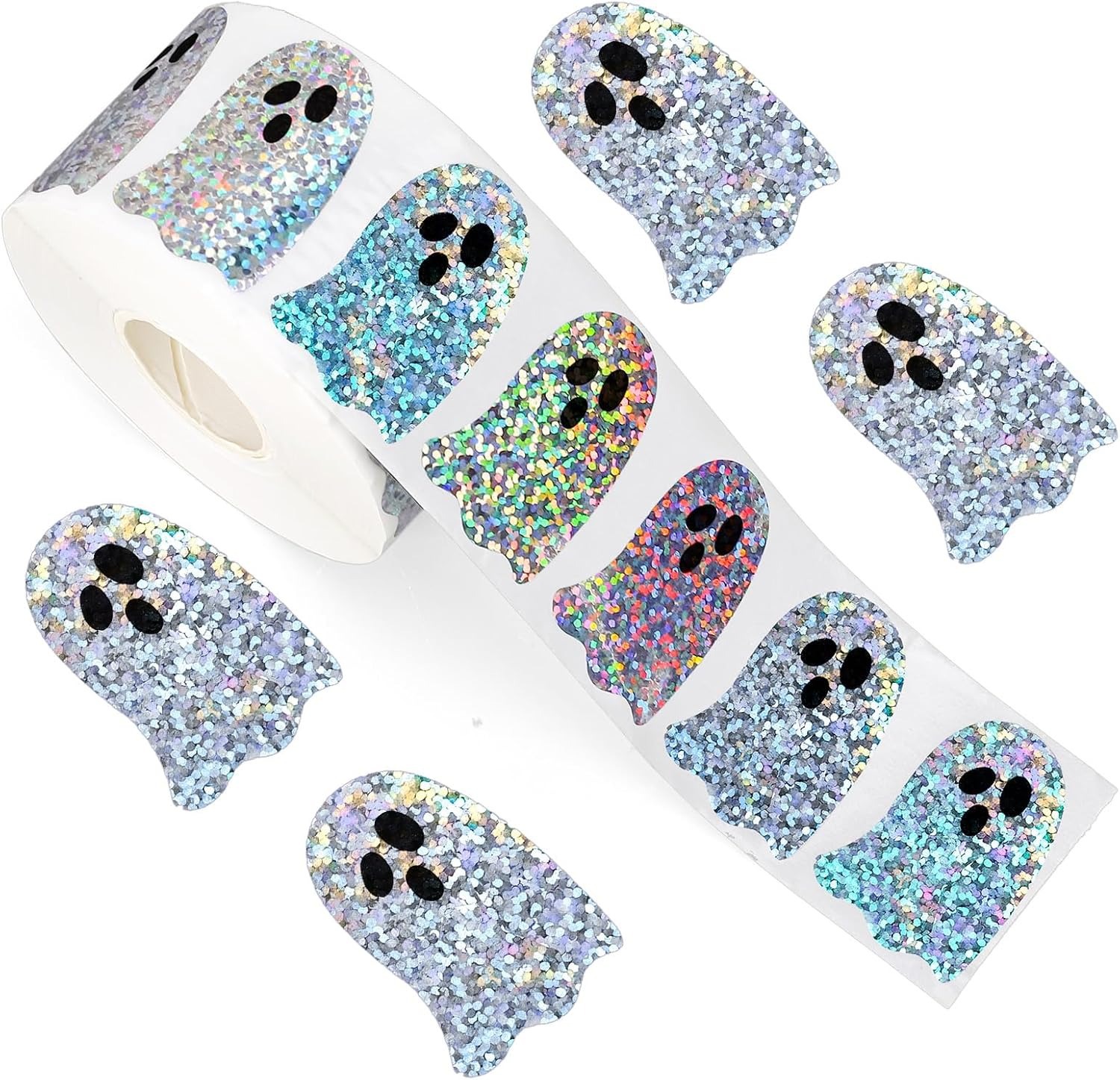 Sticker Label Roll - Autocollant étanche en forme de fantôme