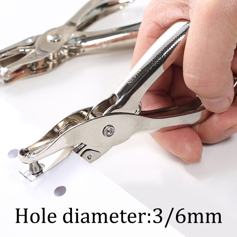 Paper Punch 3 Hole - Perforatrice manuelle en métal pour papier,