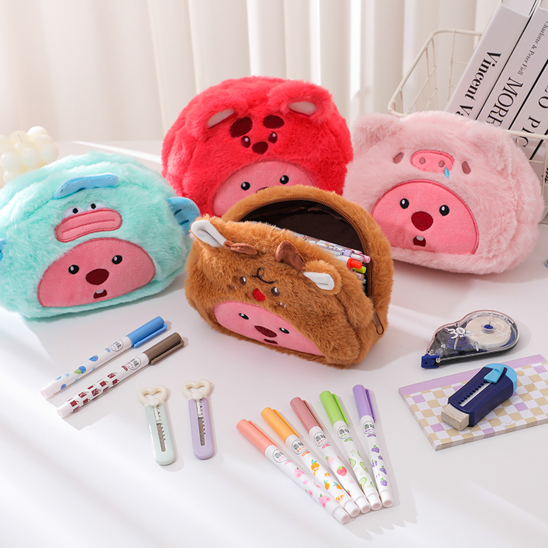 Pencil Case Large - Sac à crayons en peluche de