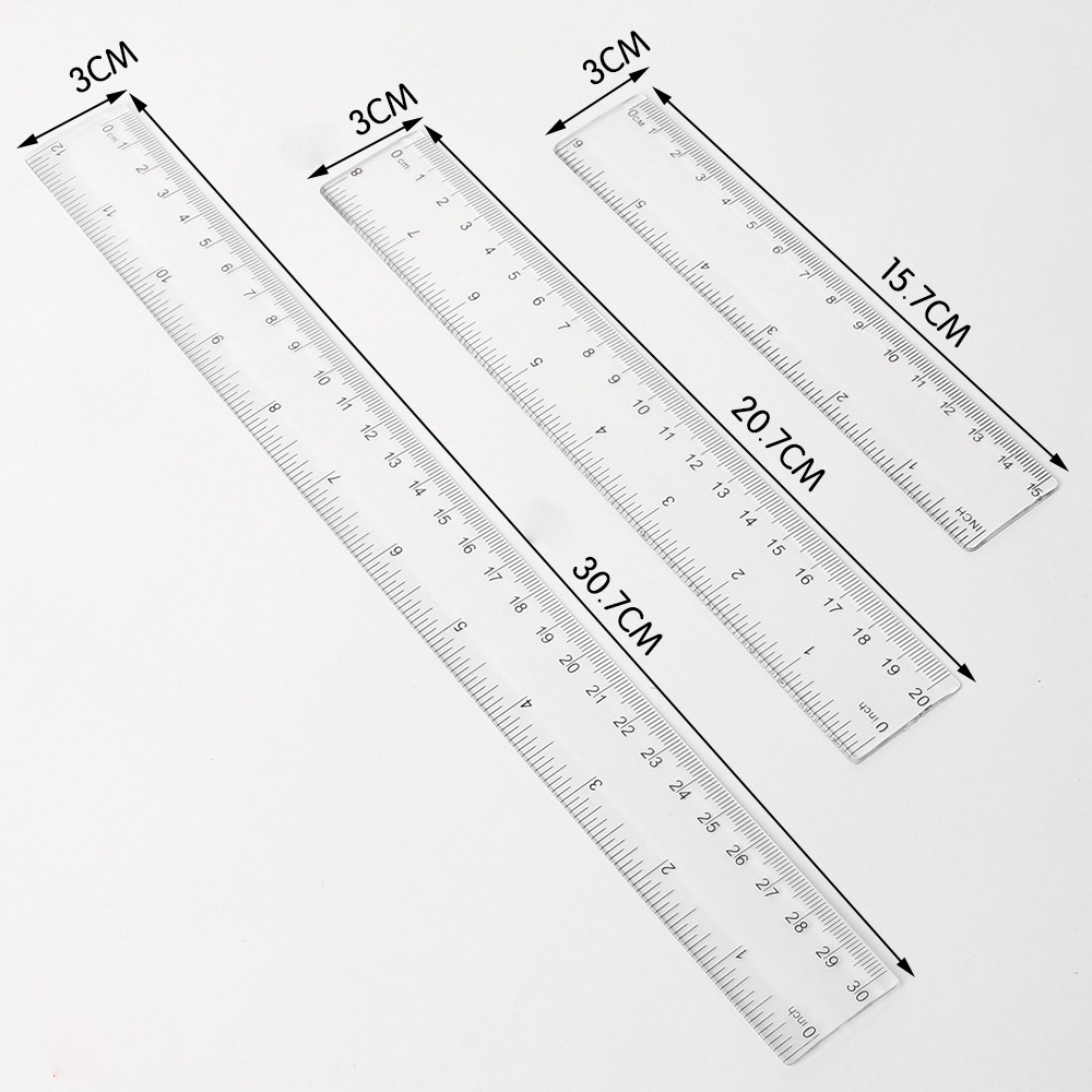 Règle droite de 6/8/12 pouces, - Ruler Set Transparent avis et prix
