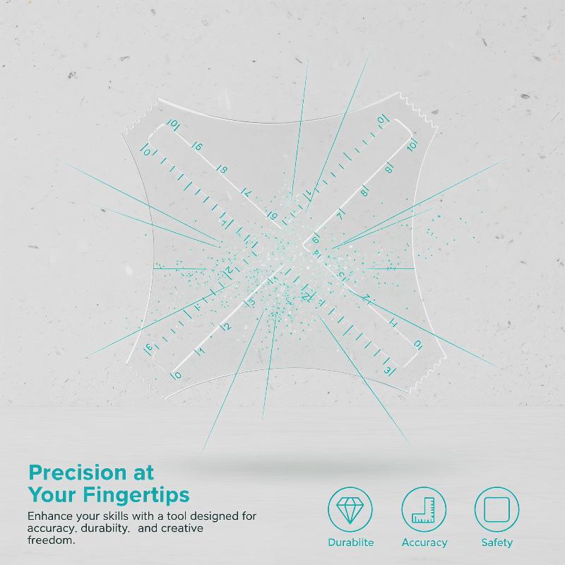 Règle de mesure transparente e - Ruler Set Transparent avis et prix