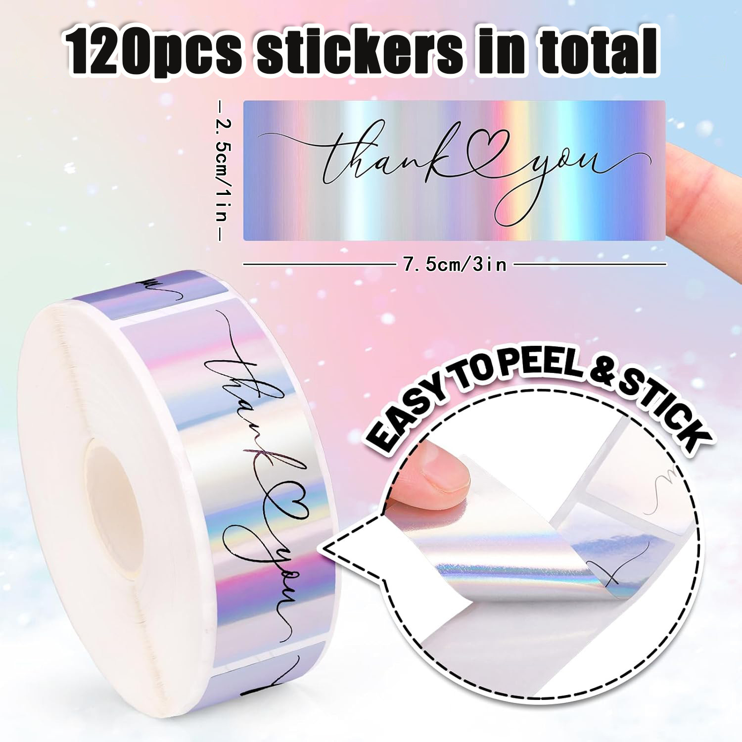 JCAC 120 autocollants/rouleau  - Sticker Label Roll avis et prix