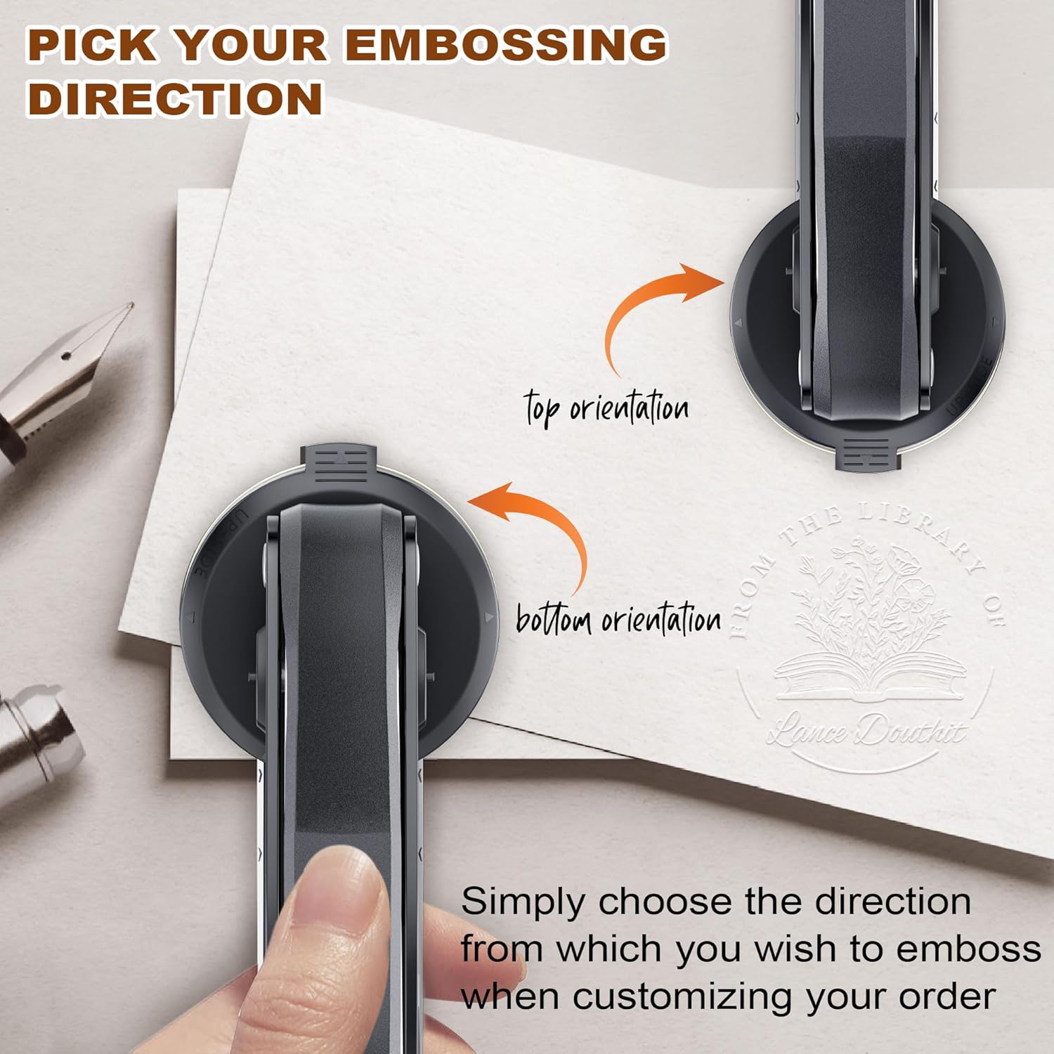 Gaufreur de livre personnalisé - Self Inking Stamp avis et prix