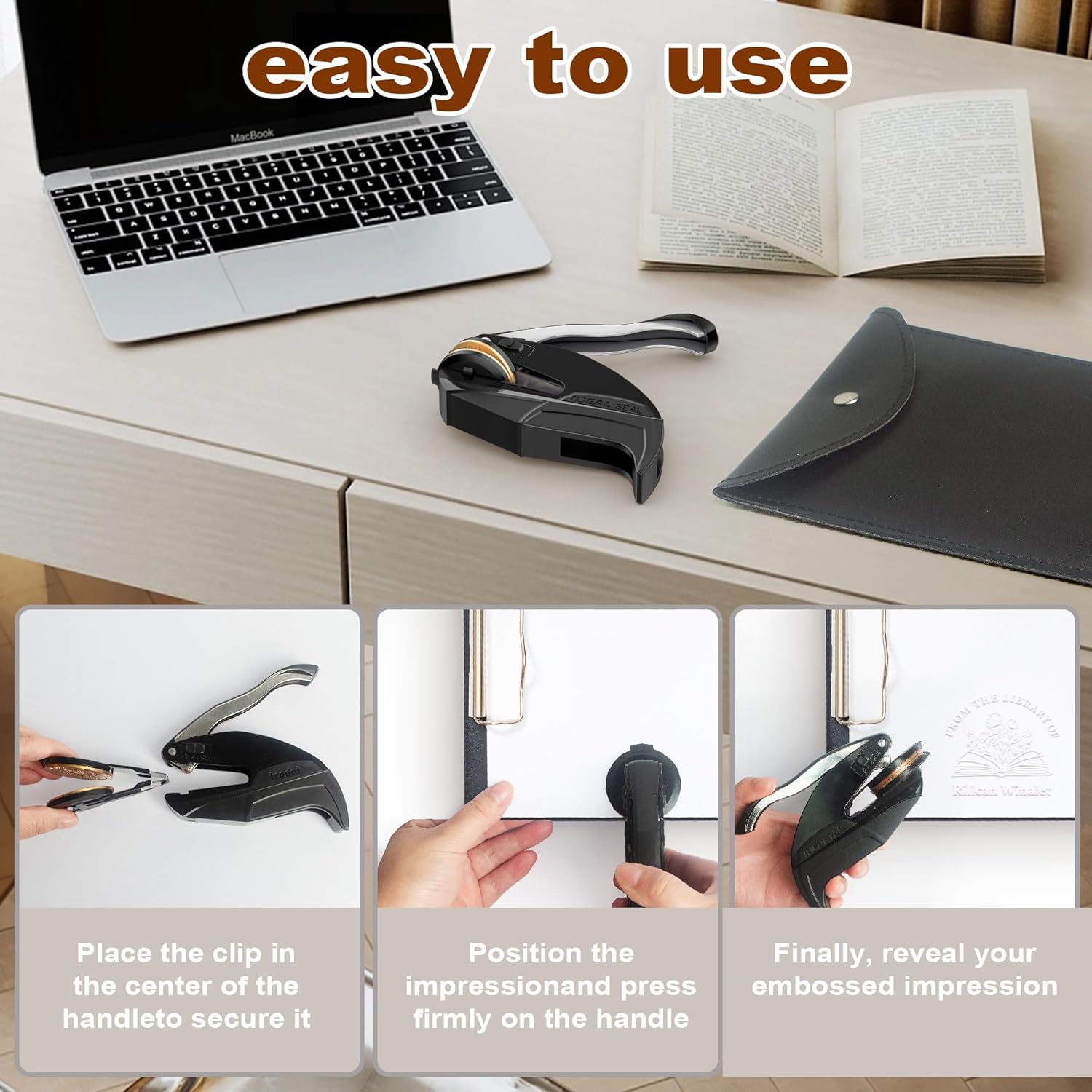 Gaufreur de livre personnalisé - Self Inking Stamp avis et prix