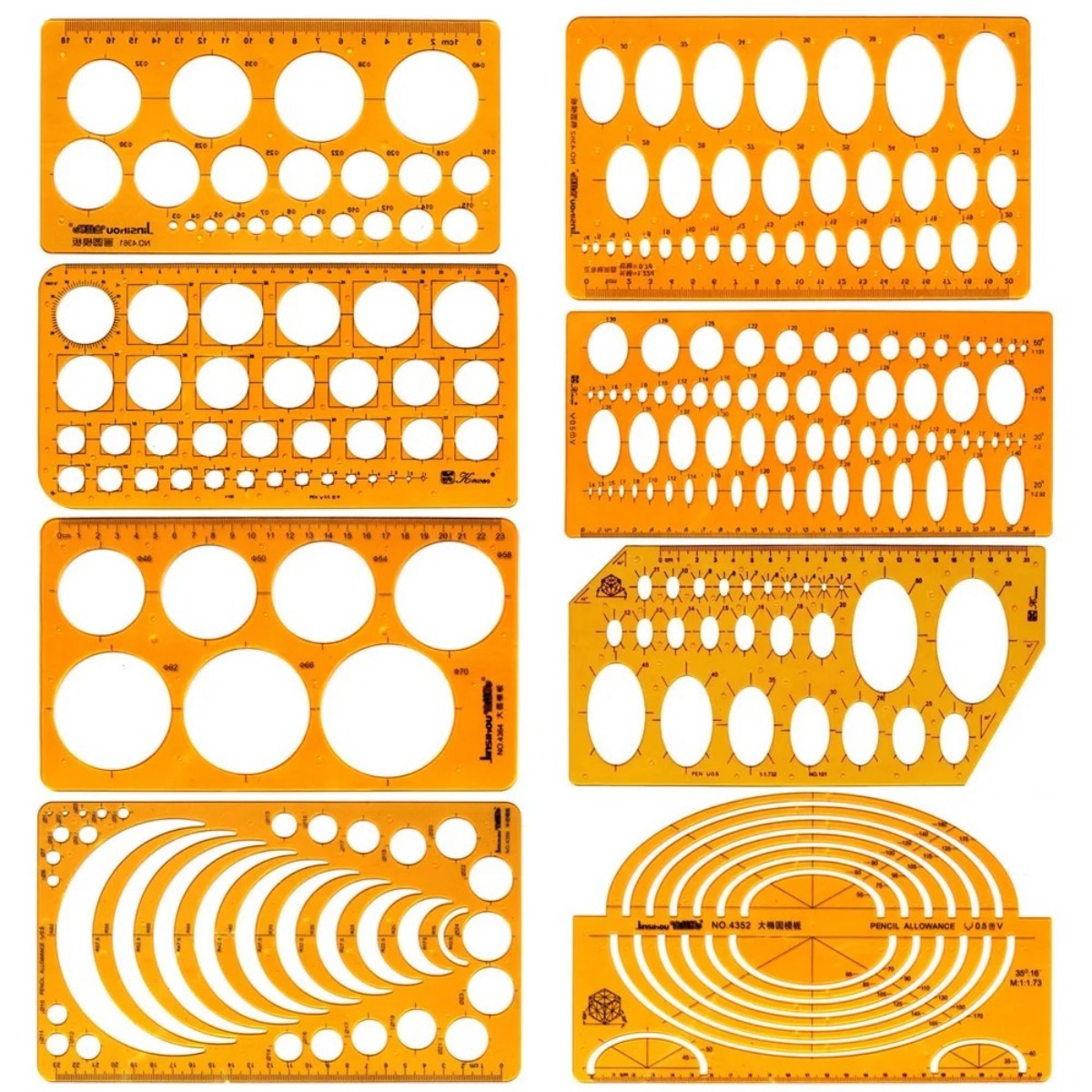 Ensemble de modèles de dessin  - Ruler Set Transparent avis et prix