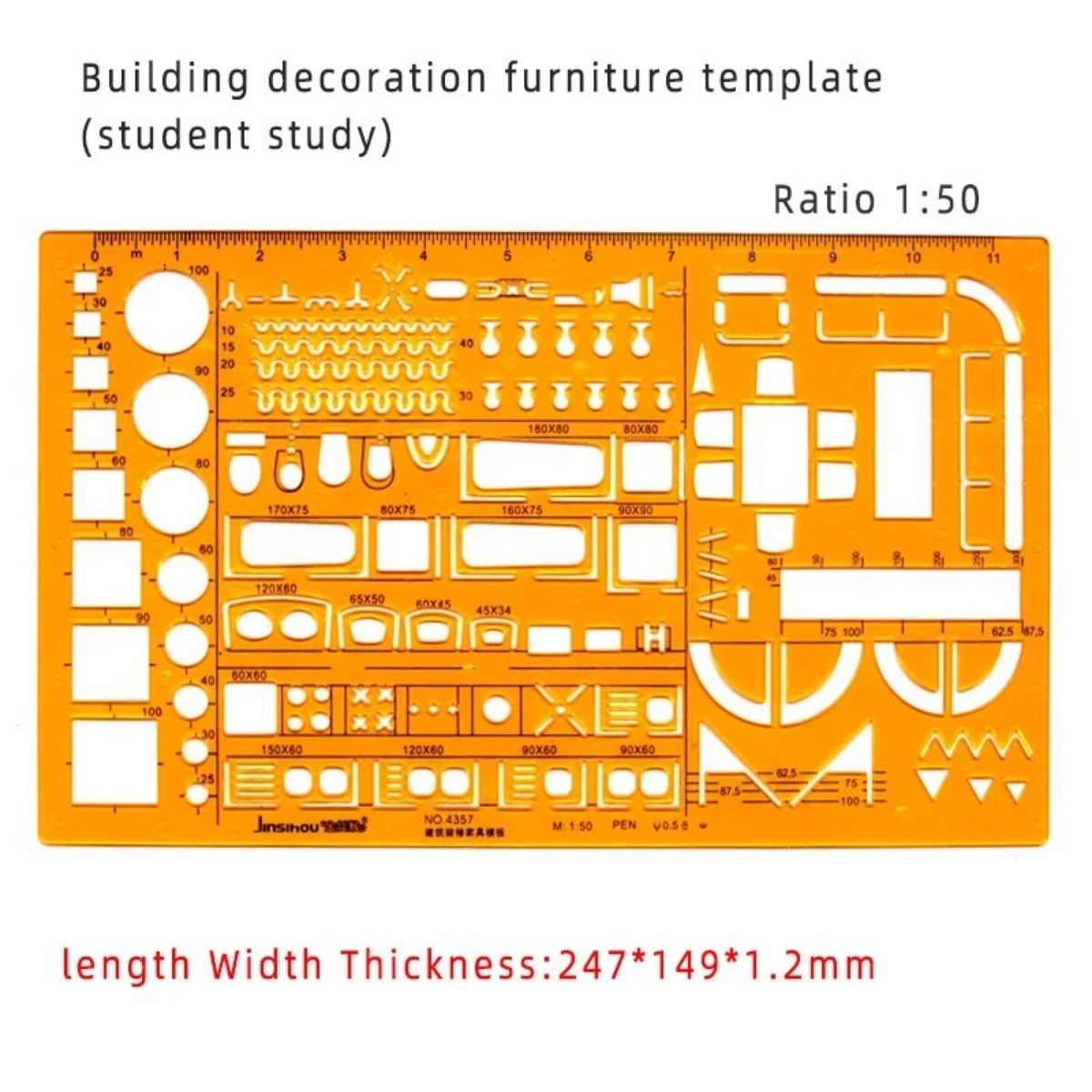 Ensemble de modèles de dessin  - Ruler Set Transparent avis et prix
