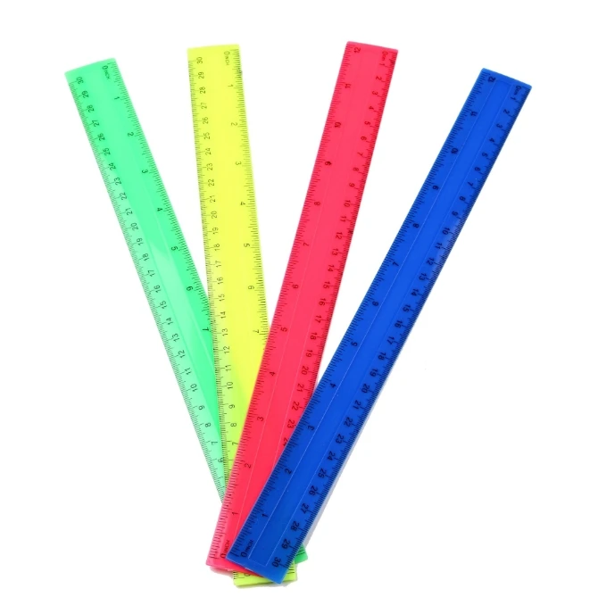 Règles droites en plastique tr - Ruler Set Transparent avis et prix