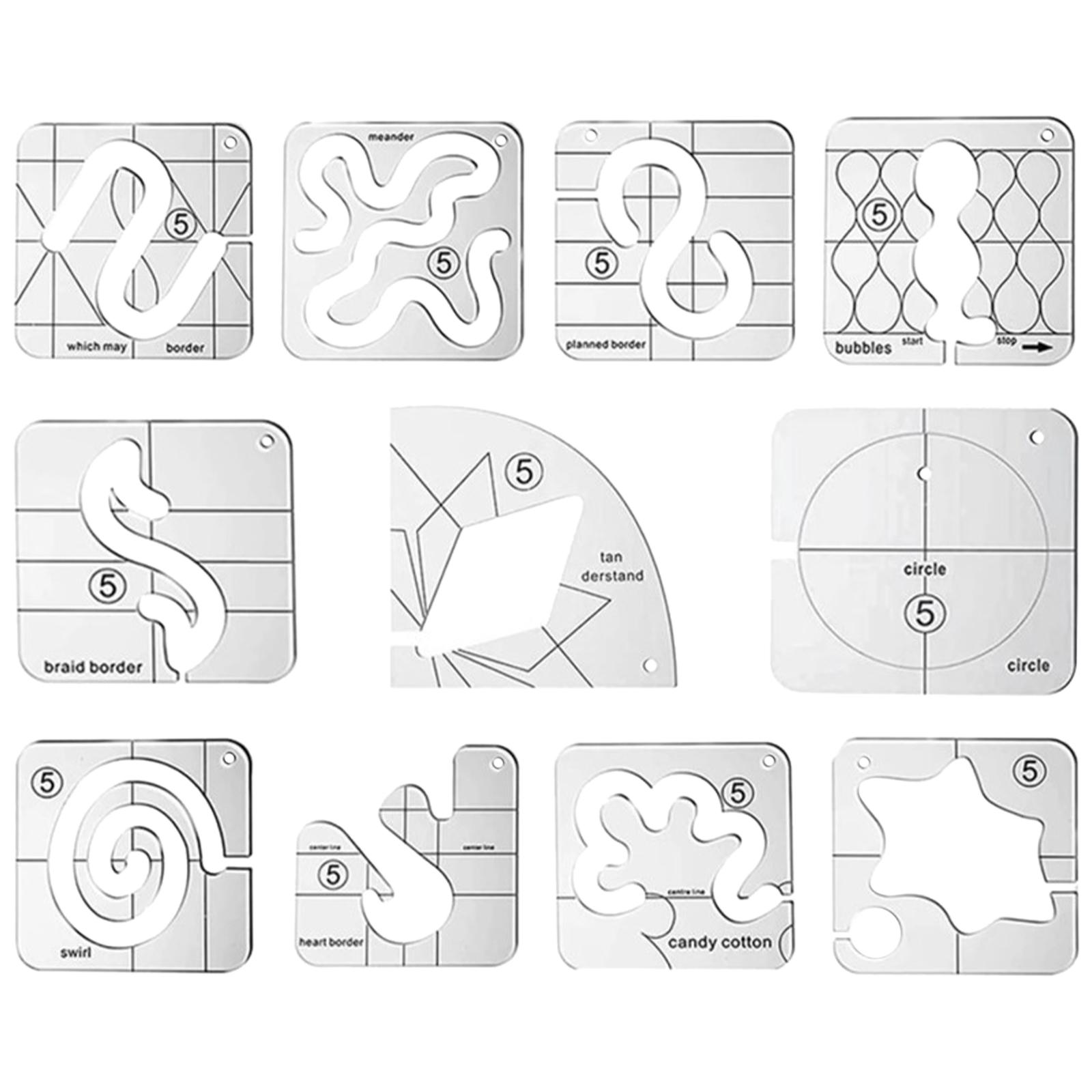 Ensemble de règles de quilting - Ruler Set Transparent avis et prix