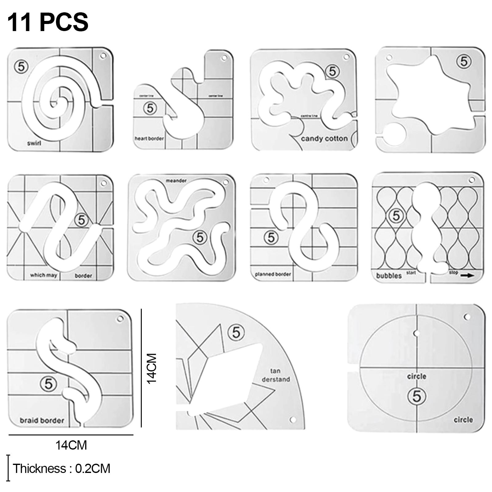 Ensemble de règles de quilting - Ruler Set Transparent avis et prix