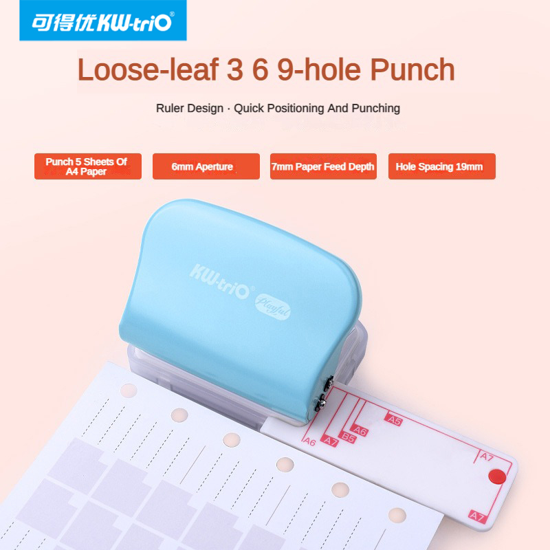 KW-Trio A5 B5 A6 3 trous 6 tro - Paper Punch 3 Hole avis et prix