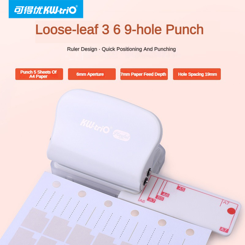 KW-Trio A5 B5 A6 3 trous 6 tro - Paper Punch 3 Hole avis et prix
