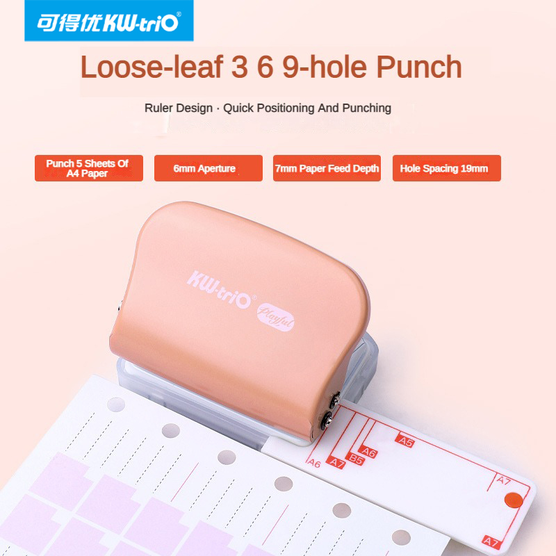 KW-Trio A5 B5 A6 3 trous 6 tro - Paper Punch 3 Hole avis et prix