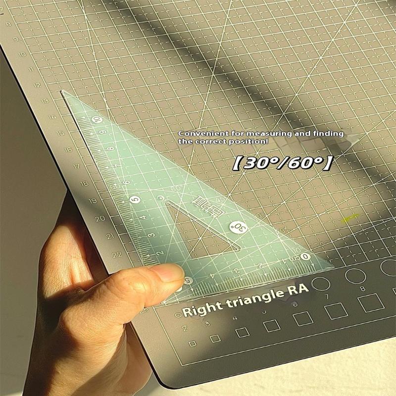 Lot de 4 règles transparentes  - Ruler Set Transparent avis et prix
