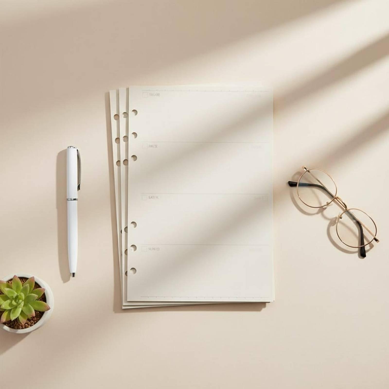 Recharges de feuilles mobiles  - Planner Weekly Budget avis et prix