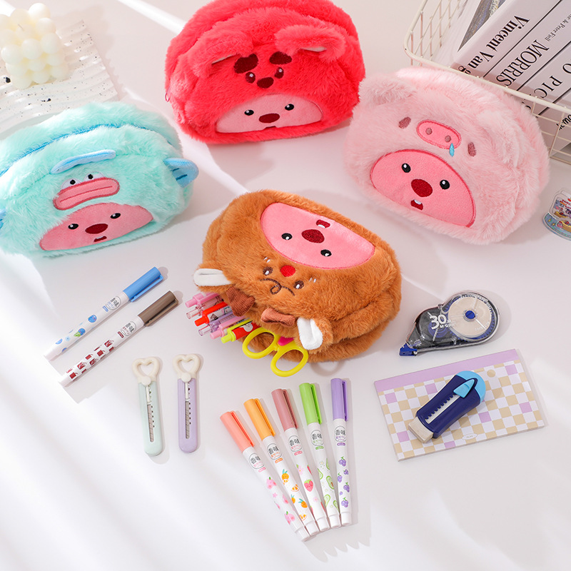 Sac à crayons en peluche de de - Pencil Case Large avis et prix