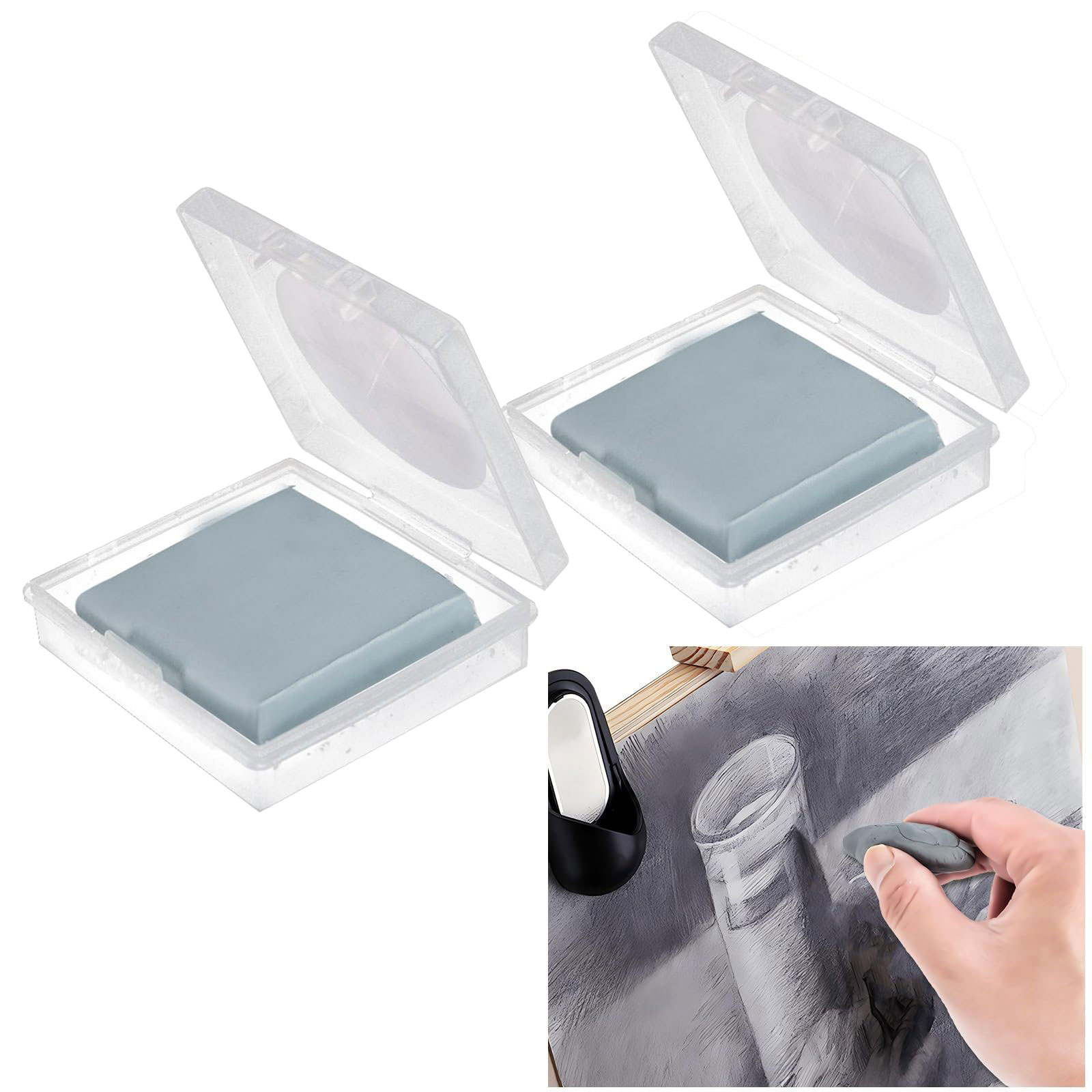 2 gommes à modeler souples pou - Rubber Eraser Kneaded avis et prix